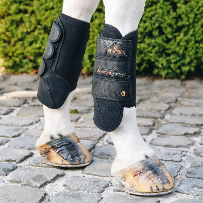 Kentucky Air Tech Eventing Front Boots - Black