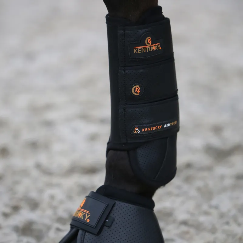 Kentucky Air Tech Eventing Front Boots - Black-1