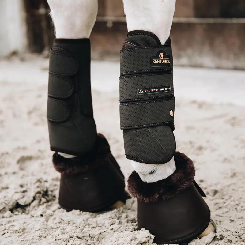 Kentucky Air Tech Eventing Front Boots - Brown