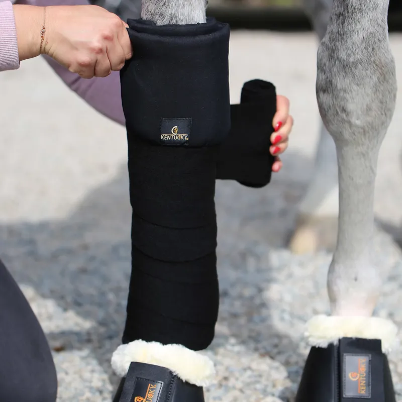 Kentucky Quilted Bandage Pads - Black