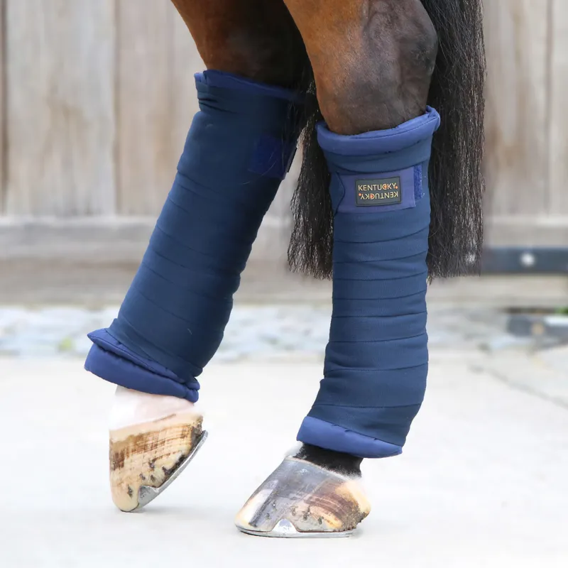 Kentucky Quilted Bandage Pads - Navy