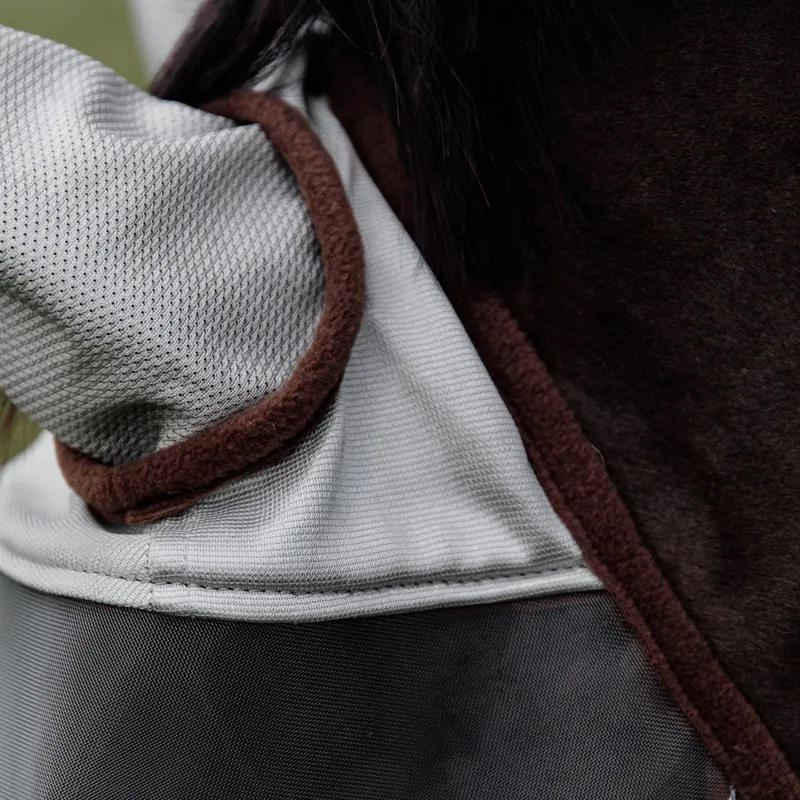 Kentucky Classic Fly Mask with Ears - Silver-6