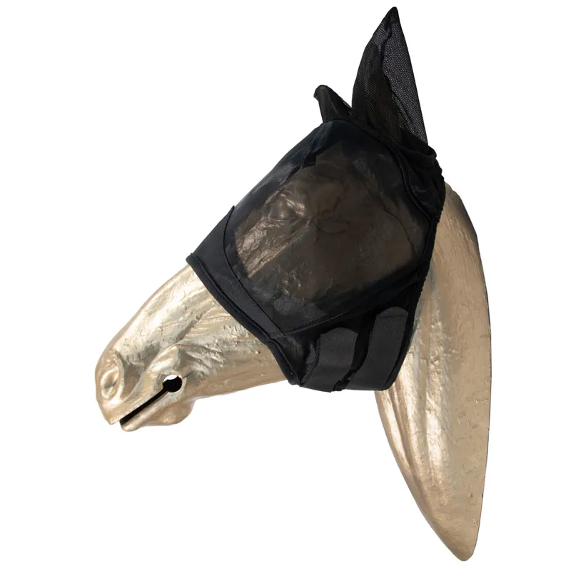 Kentucky Classic Fly Mask with Ears - Black-2