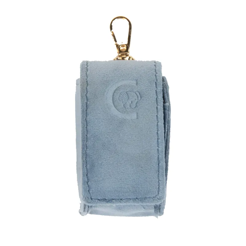 Kentucky Velvet Dog Square Poop Bag Holder - Light Blue-2