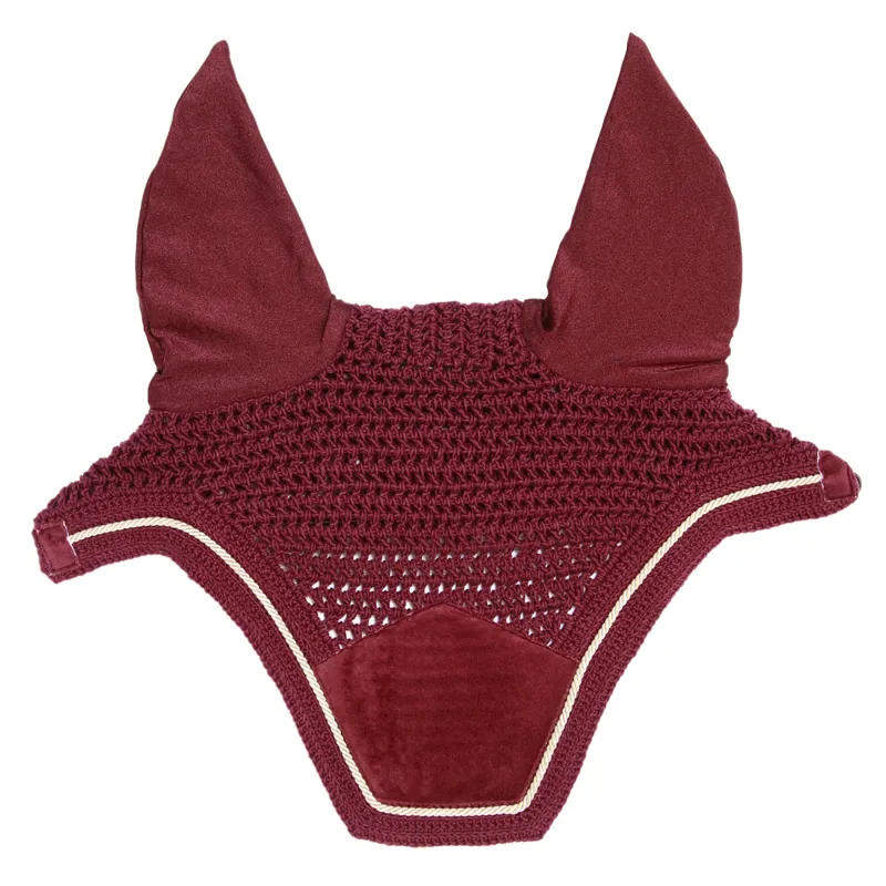 Kentucky Wellington Velvet Fly Veil - Bordeaux-3