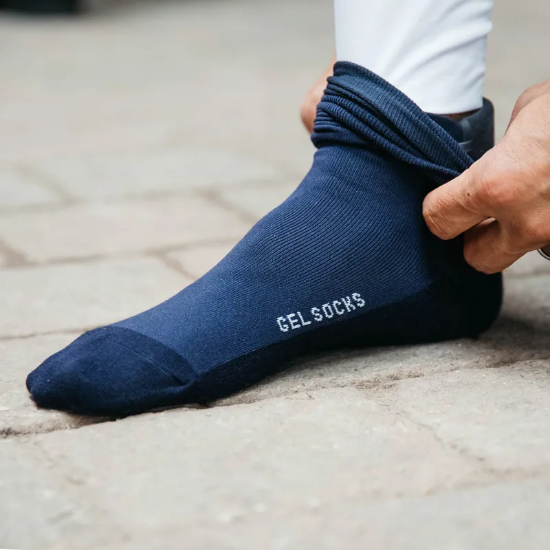 Kentucky Achillies Gel Unisex Tall Riding Socks - Navy-4