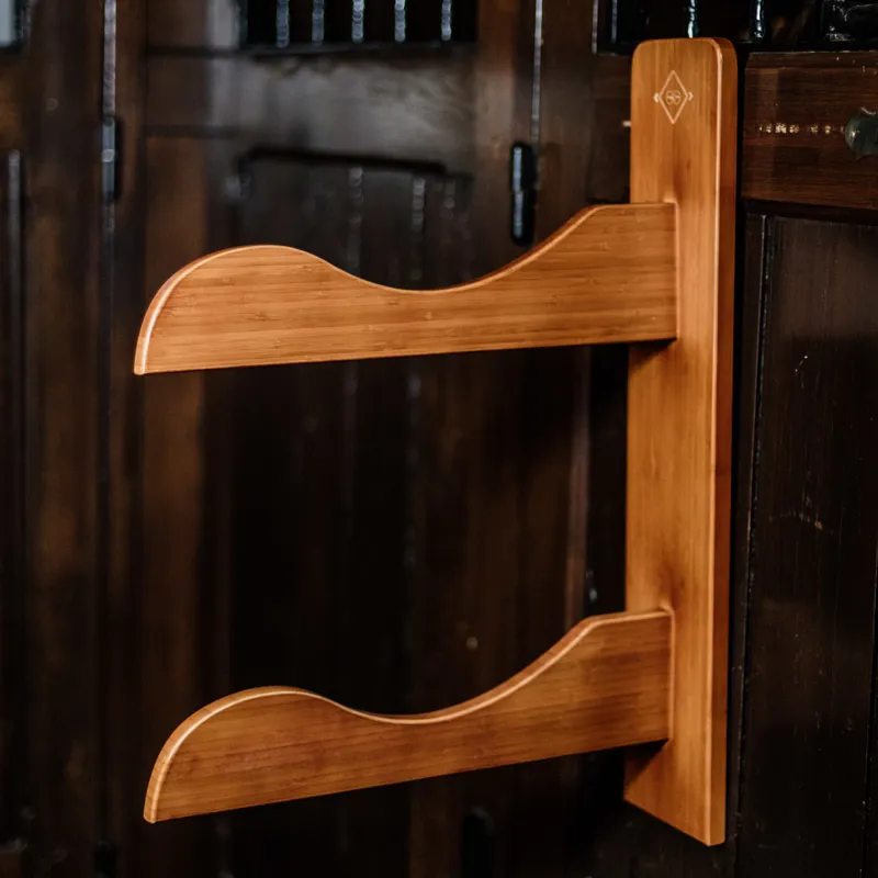 Grooming Deluxe Wooden Saddle Rack-1