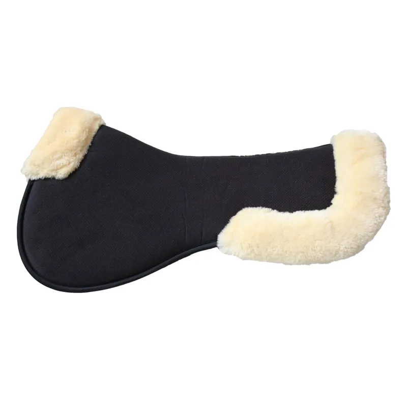 Kentucky Sheepskin Anatomic Absorb Half Pad - Black/Natural-2