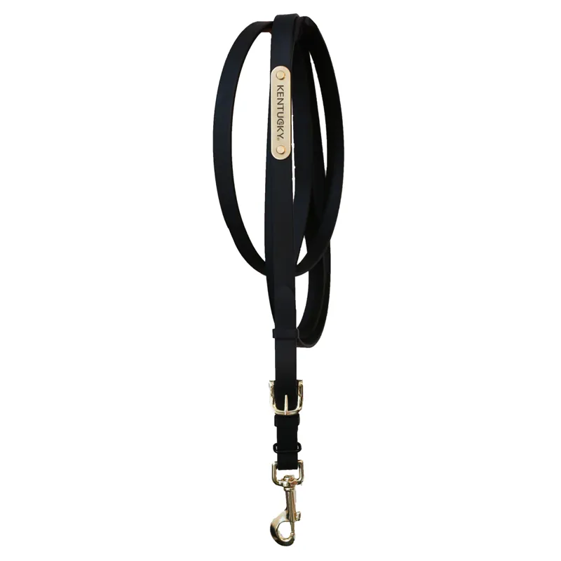 Kentucky Soft Rubber Presentation Lead Rein - Black