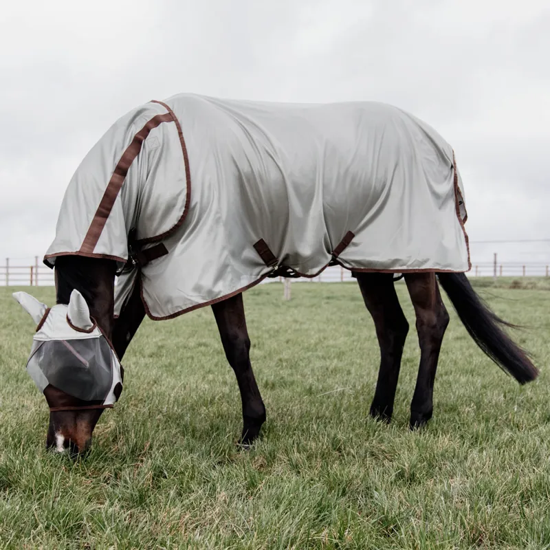 Kentucky Classic Mesh Fly Rug - Silver-3