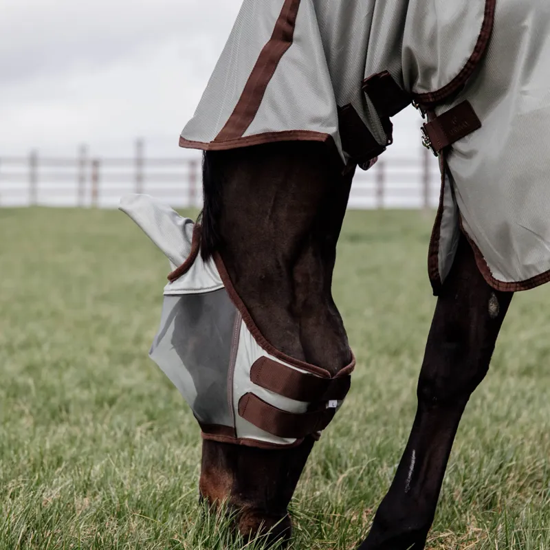 Kentucky Classic Mesh Fly Rug - Silver-5