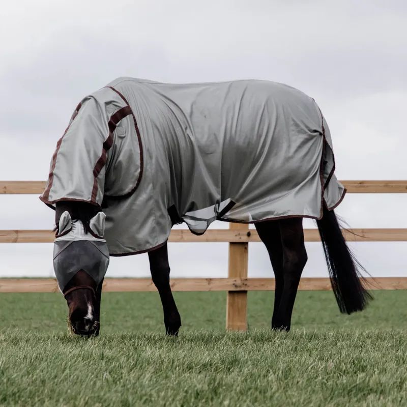 Kentucky Classic Mesh Fly Rug - Silver-10