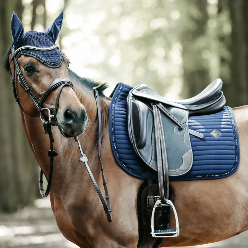 Kentucky Pearls Dressage Saddlecloth - Navy-3