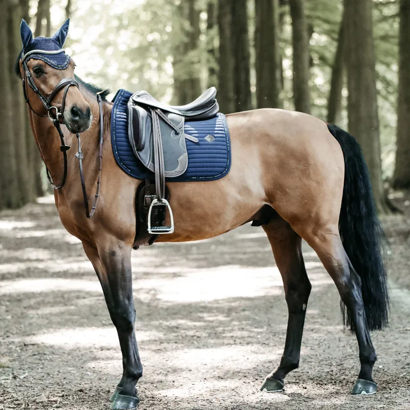 Kentucky Pearls Dressage Saddlecloth - Navy-2