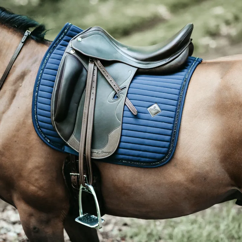 Kentucky Pearls Dressage Saddlecloth - Navy-4