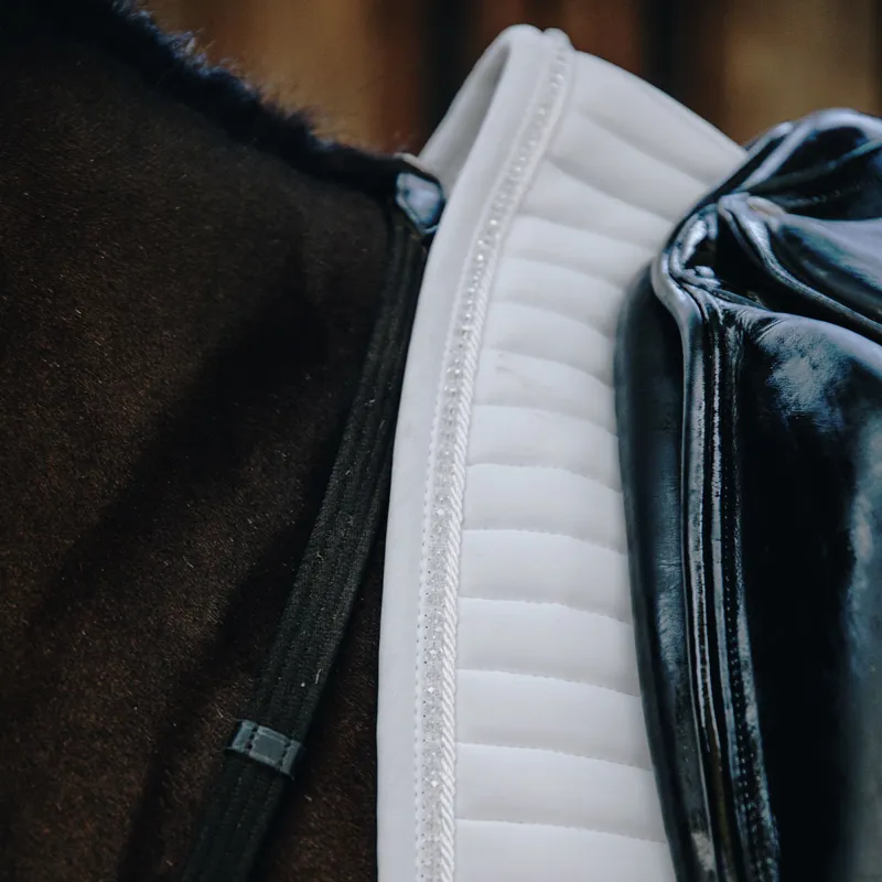 Kentucky Pearls Dressage Saddlecloth - White-2