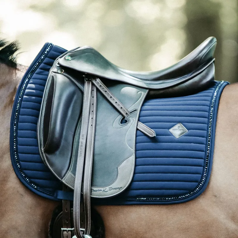 Kentucky Pearls Dressage Saddlecloth - Navy-1