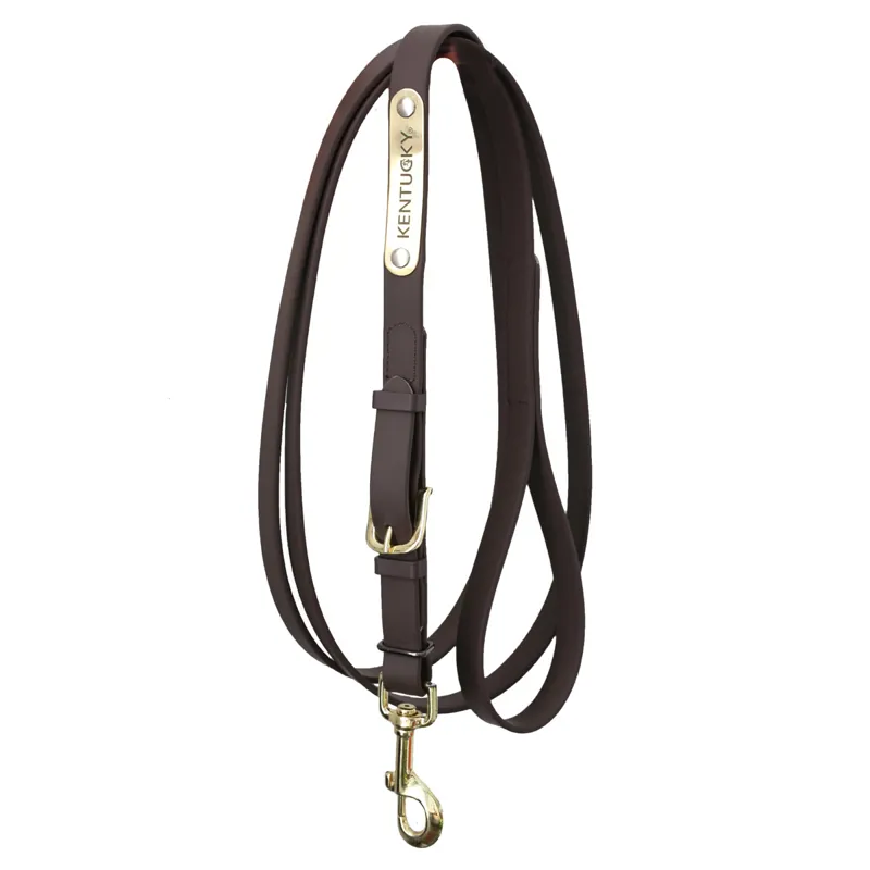 Kentucky Soft Rubber Presentation Lead Rein - Brown
