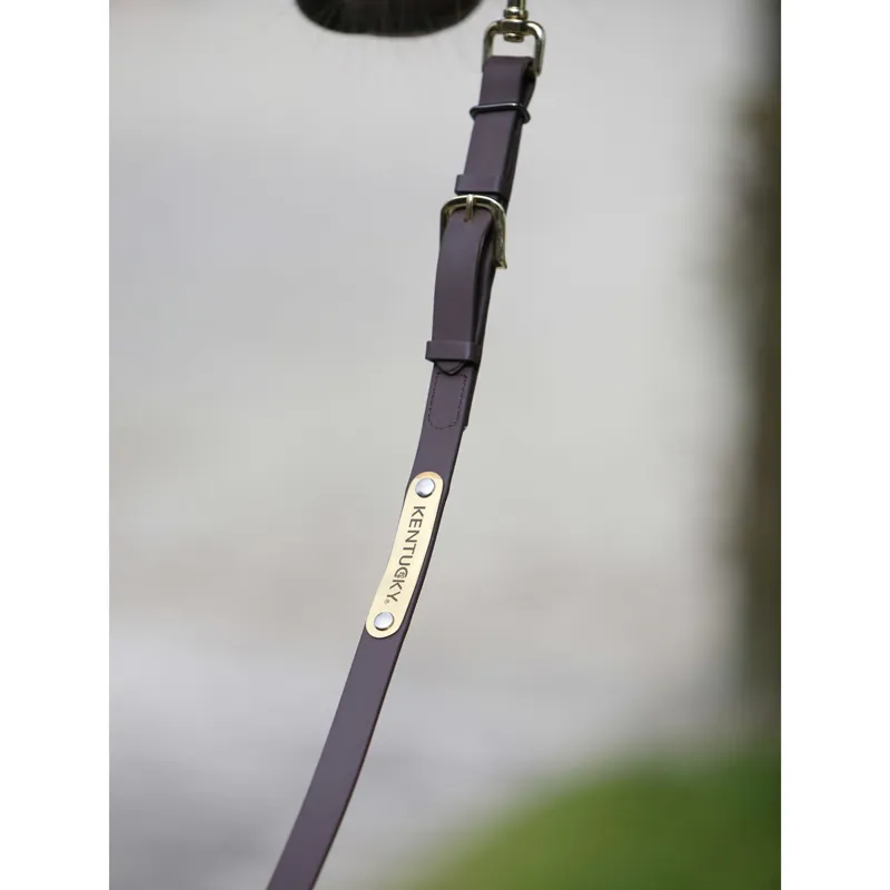 Kentucky Soft Rubber Presentation Lead Rein - Brown-1