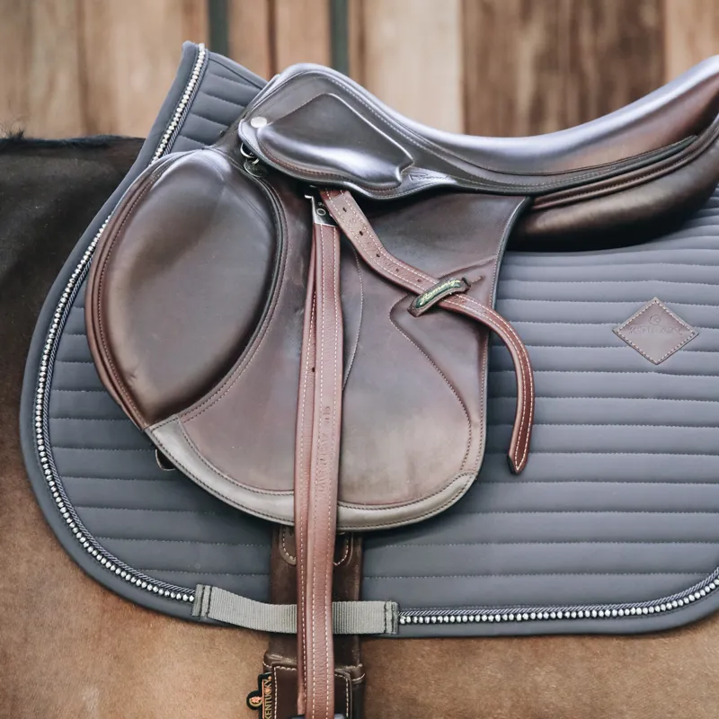 Kentucky Pearls Jumping Saddlecloth - Grey-3