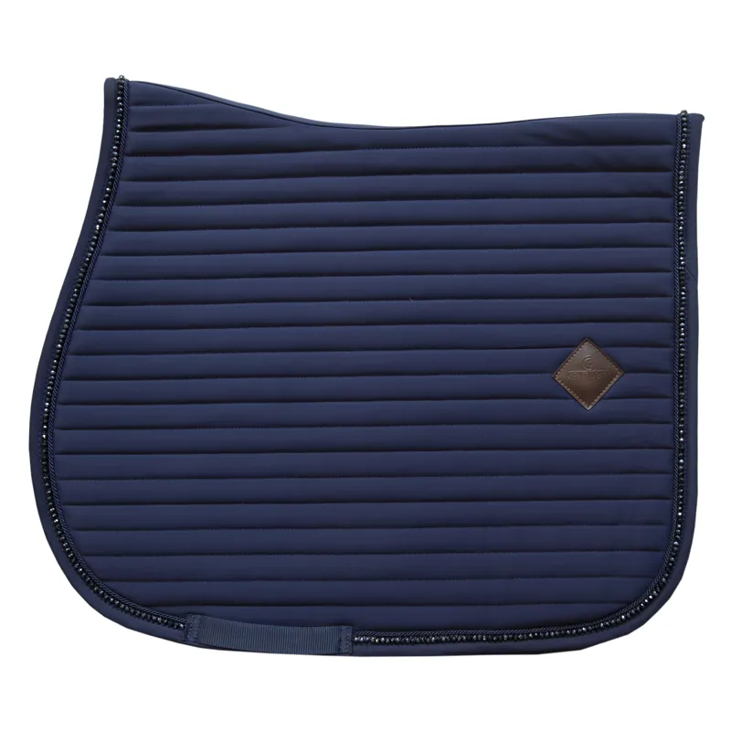 Kentucky Pearls Jumping Saddlecloth - Navy-3