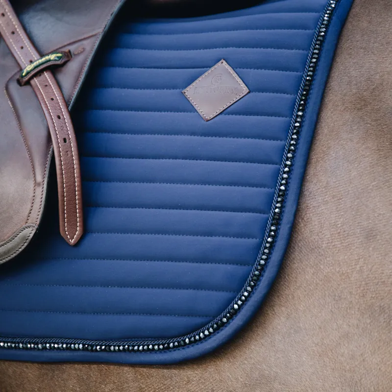 Kentucky Pearls Jumping Saddlecloth - Navy-2