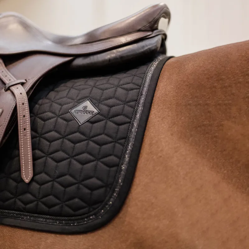 Kentucky Glitter Rope Jump Saddlecloth - Black-1