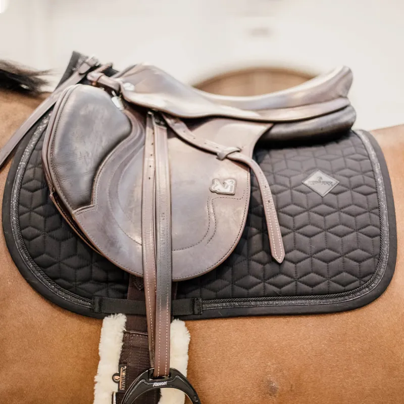 Kentucky Glitter Rope Jump Saddlecloth - Black