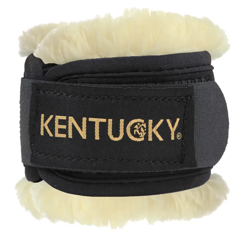 Kentucky Faux Sheepskin Pastern Wraps - Black-2