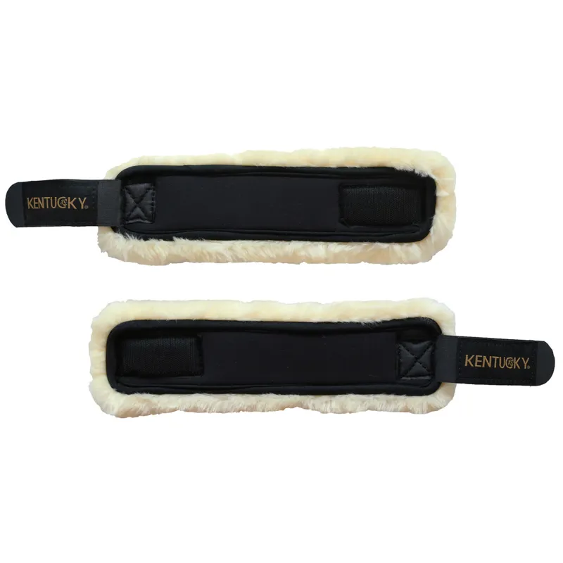 Kentucky Faux Sheepskin Pastern Wraps - Black-3
