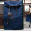 Kentucky Stable Drape Curtain - Navy