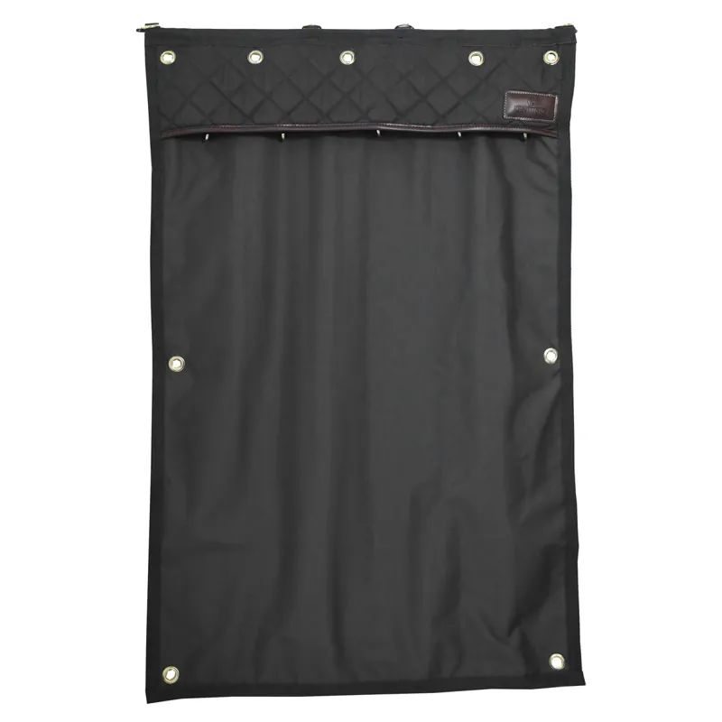 Kentucky Waterproof Stable Drape Curtain - Black-1