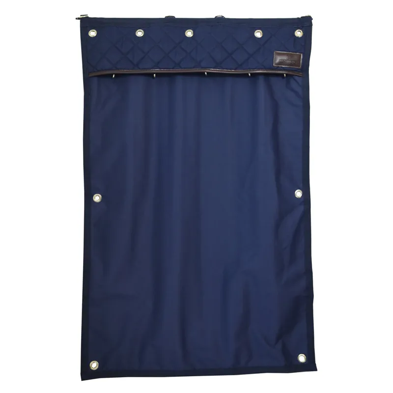 Kentucky Waterproof Stable Drape Curtain - Navy-1