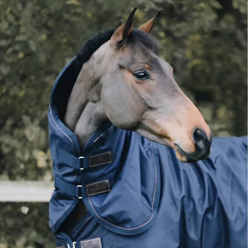 Kentucky All Weather Waterproof Pro 150g Turnout Neck Cover - Navy-1