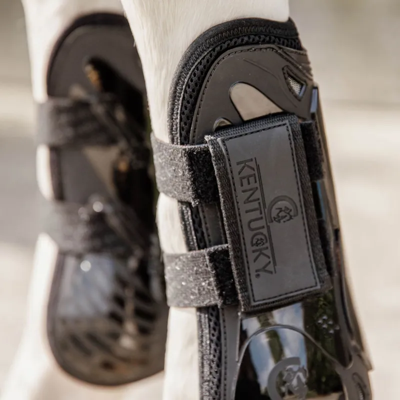 Kentucky Velcro Tendon Boots - Black-3
