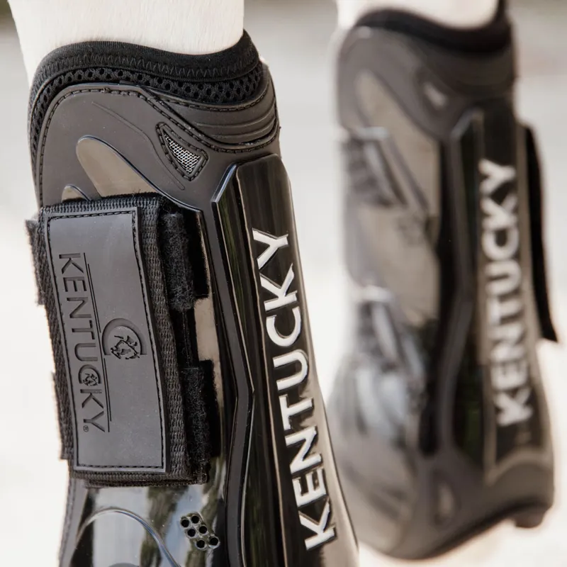 Kentucky Velcro Tendon Boots - Black-2
