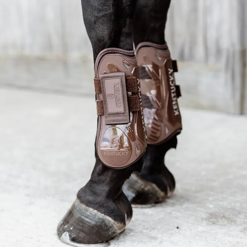 Kentucky Velcro Tendon Boots - Brown-8