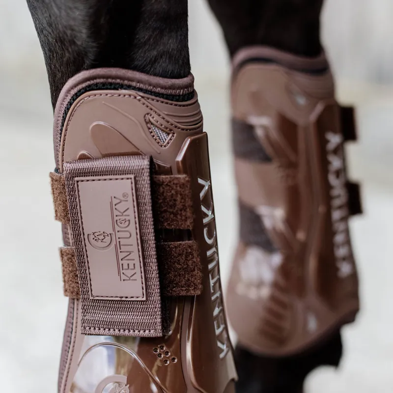 Kentucky Velcro Tendon Boots - Brown-5