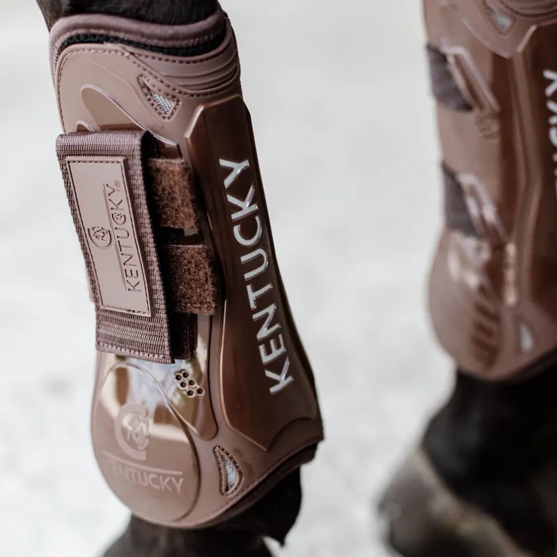 Kentucky Velcro Tendon Boots - Brown-7