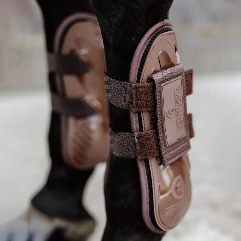 Kentucky Velcro Tendon Boots - Brown-6