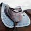Kentucky Velvet Jumping Saddlecloth - Light Blue