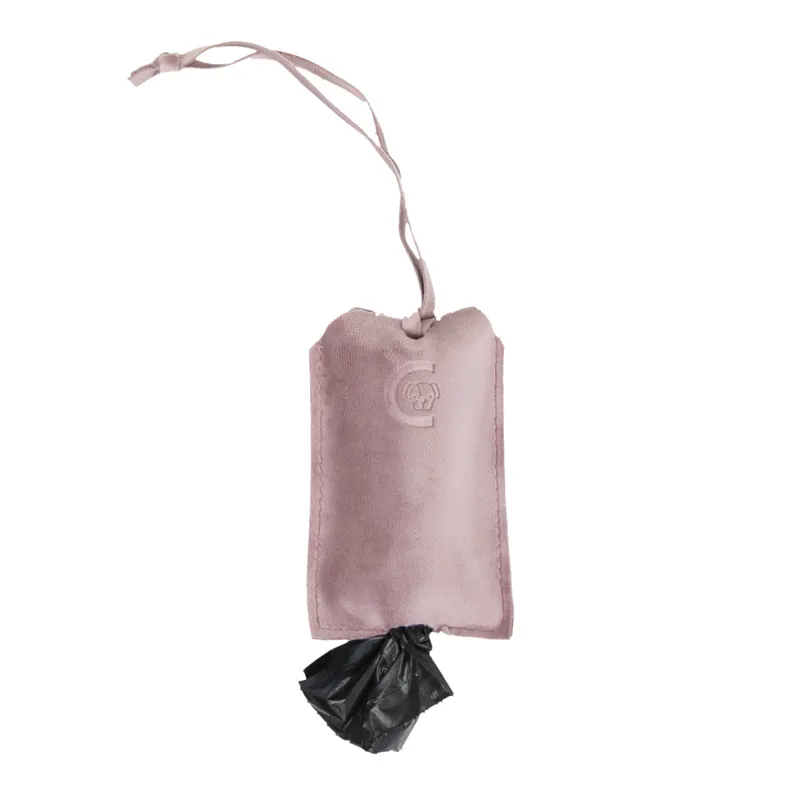 Kentucky Velvet Dog Pocket Poop Bag Holder - Soft Rose-1