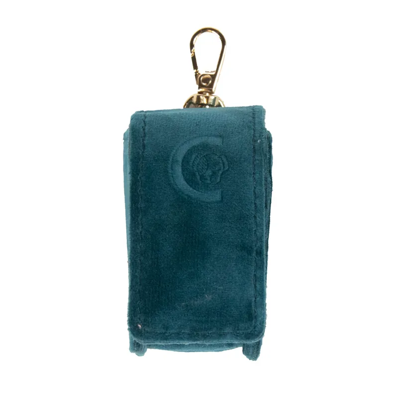 Kentucky Velvet Dog Square Poop Bag Holder - Emerald-2