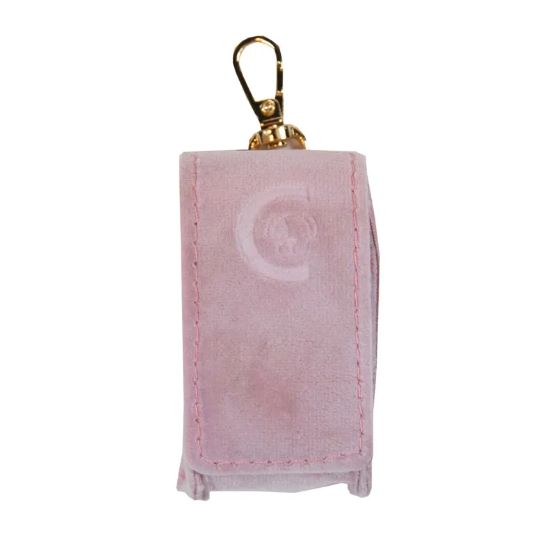 Kentucky Velvet Dog Square Poop Bag Holder - Old Rose-2