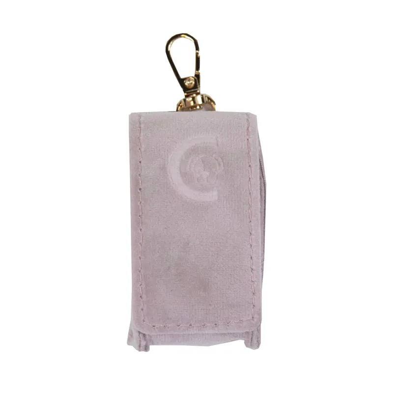 Kentucky Velvet Dog Square Poop Bag Holder - Soft Rose-2