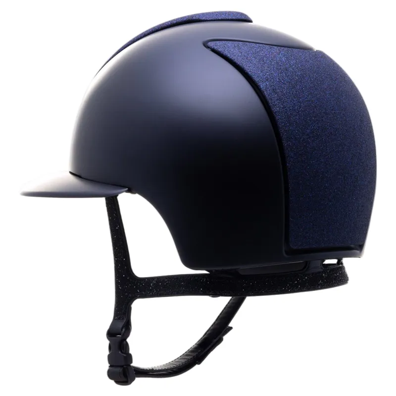 KEP Cromo 2.0 Polo Shine/Star Fabric Riding Hat - Blue/Blue/Blue-1
