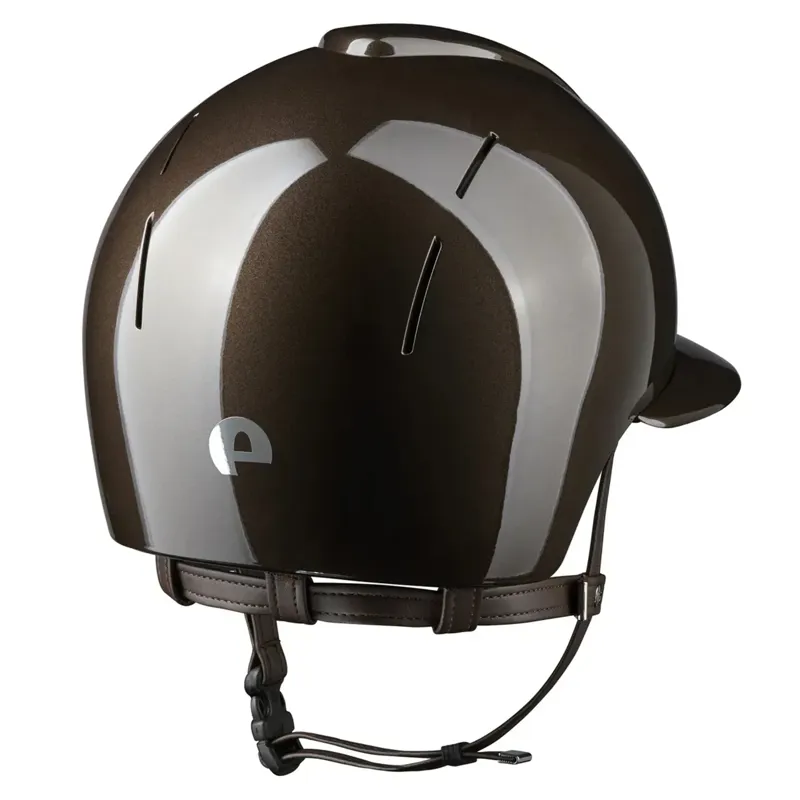 KEP Smart Nova Polo Metal Polish Riding Hat - Brown-1