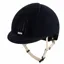 KEP Smart Nova Standard Velvet Riding Hat - Black/Light Beige