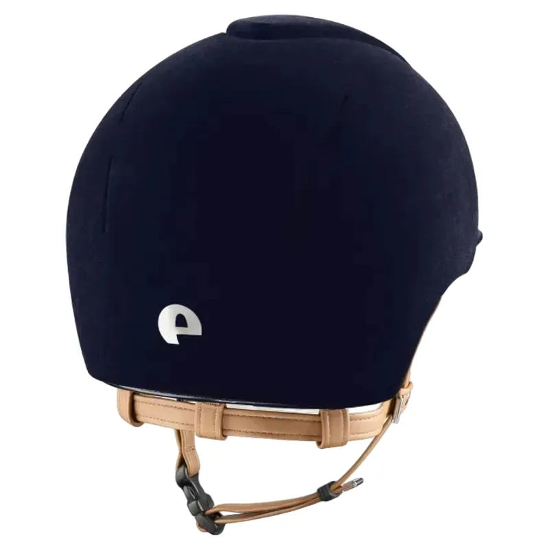 KEP Smart Nova Standard Velvet Riding Hat - Blue/Beige-1