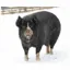 Kevin Milner Christmas Card - Snowy Pig